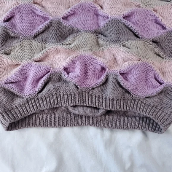 Heavyweight Vintage Wool Oversized Chunky Knit Pastel Sweater - Picture 6 of 16